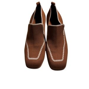 Vivaia Square-Toe Patterned Heels